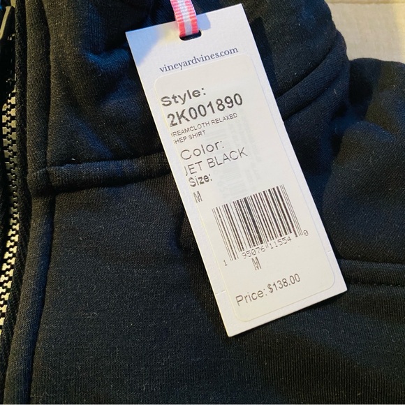 VINEYARD VINES Dreamcloth Relaxed shep shirt black New Soft womens M pullover - Picture 3 of 8
